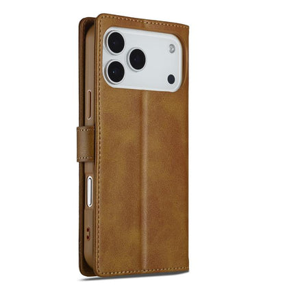 LC.IMEEKE Calf Texture Horizontal Flip Leather Case For iPhone 17 Pro(Yellow) - iPhone 17 Pro Cases by LC.IMEEKE | Online Shopping UK | buy2fix