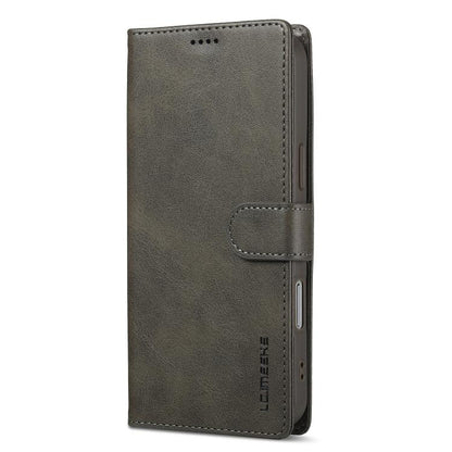 LC.IMEEKE Calf Texture Horizontal Flip Leather Case For iPhone 17 Pro(Grey) - iPhone 17 Pro Cases by LC.IMEEKE | Online Shopping UK | buy2fix
