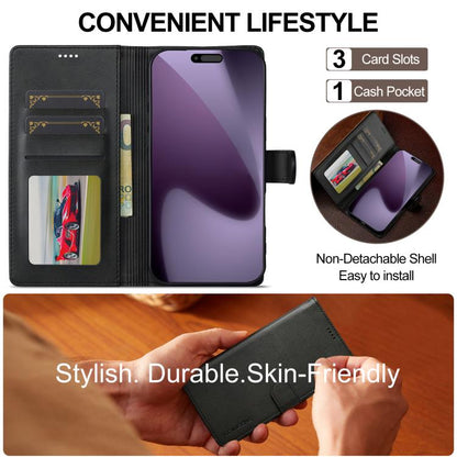 LC.IMEEKE Calf Texture Horizontal Flip Leather Case For iPhone 17 Pro Max(Black) - iPhone 17 Pro Max Cases by LC.IMEEKE | Online Shopping UK | buy2fix
