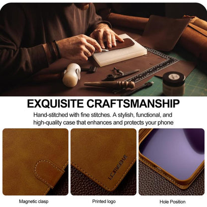 LC.IMEEKE Calf Texture Horizontal Flip Leather Case For iPhone 17 Pro Max(Yellow) - iPhone 17 Pro Max Cases by LC.IMEEKE | Online Shopping UK | buy2fix