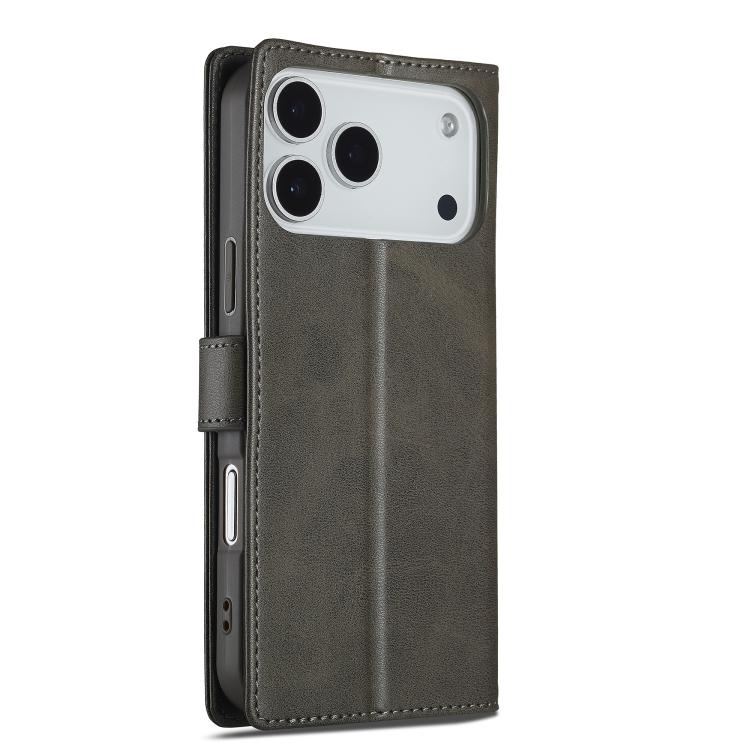 LC.IMEEKE Calf Texture Horizontal Flip Leather Case For iPhone 17 Pro Max(Grey) - iPhone 17 Pro Max Cases by LC.IMEEKE | Online Shopping UK | buy2fix