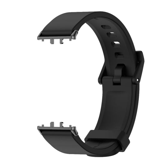For Samsung Galaxy Fit 3 Mijobs Silicone Watch Band(Black) - Watch Bands by MIJOBS | Online Shopping UK | buy2fix
