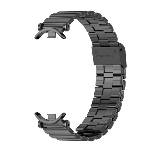 For Xiaomi Smart Band 10 / 9 / 8 Mijobs GT4 Bamboo Buckle Metal Watch Band(Black) - Watch Bands by MIJOBS | Online Shopping UK | buy2fix