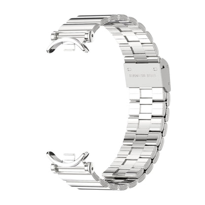 For Xiaomi Smart Band 10 / 9 / 8 Mijobs GT4 Bamboo Buckle Metal Watch Band(Silver) - Watch Bands by MIJOBS | Online Shopping UK | buy2fix