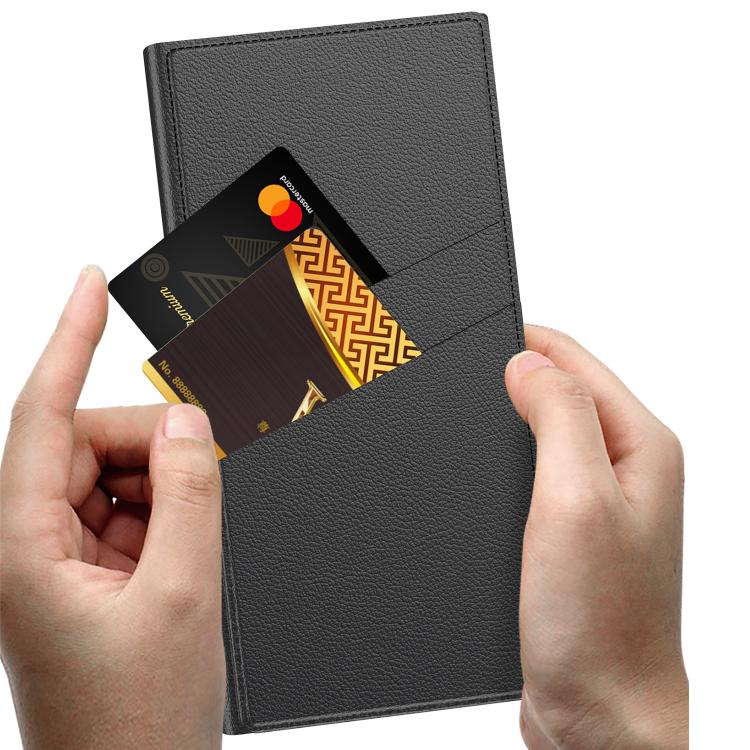 For Samsung Galaxy S25 Ultra 5G GKK Triumph Ultra-Thin Flip Leather Case without Pen(Black) -  by GKK | Online Shopping UK | buy2fix