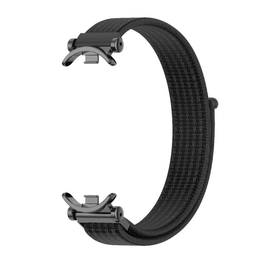 For Xiaomi Smart Band 10 / 9 / 8 Mijobs GT4 Breathable Nylon Loop Watch Band(Black) - Watch Bands by MIJOBS | Online Shopping UK | buy2fix
