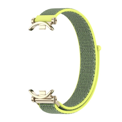 For Xiaomi Smart Band 10 / 9 / 8 Mijobs GT4 Breathable Nylon Loop Watch Band(Bright Yellow Light Gold) - Watch Bands by MIJOBS | Online Shopping UK | buy2fix