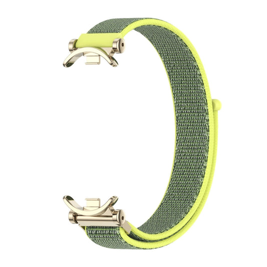 For Xiaomi Smart Band 10 / 9 / 8 Mijobs GT4 Breathable Nylon Loop Watch Band(Bright Yellow Light Gold) - Watch Bands by MIJOBS | Online Shopping UK | buy2fix