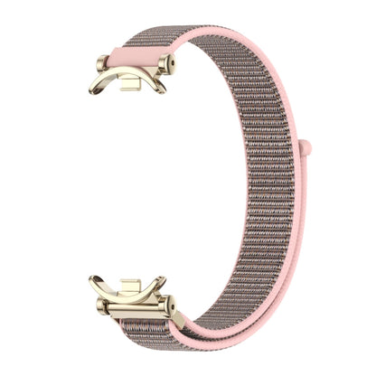 For Xiaomi Smart Band 10 / 9 / 8 Mijobs GT4 Breathable Nylon Loop Watch Band(Pink Light Gold) - Watch Bands by MIJOBS | Online Shopping UK | buy2fix