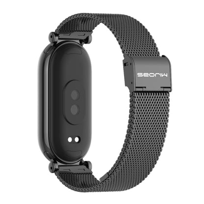 For Xiaomi Smart Band 10 / 9 / 8 Mijobs GT4 Milan Buckle Metal Watch Band(Black) - Watch Bands by MIJOBS | Online Shopping UK | buy2fix