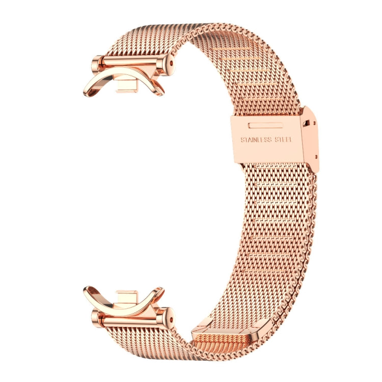 For Xiaomi Smart Band 10 / 9 / 8 Mijobs GT4 Milan Buckle Metal Watch Band(Rose Gold) - Watch Bands by MIJOBS | Online Shopping UK | buy2fix