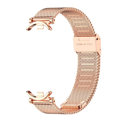 For Xiaomi Smart Band 10 / 9 / 8 Mijobs GT4 Milan Buckle Metal Watch Band(Rose Gold) - Watch Bands by MIJOBS | Online Shopping UK | buy2fix