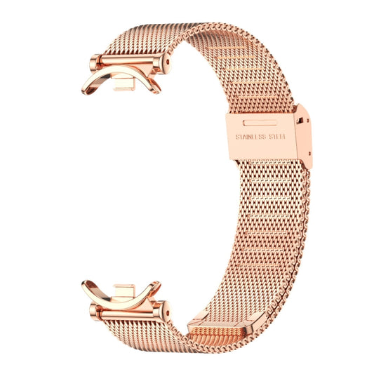 For Xiaomi Smart Band 10 / 9 / 8 Mijobs GT4 Milan Buckle Metal Watch Band(Rose Gold) - Watch Bands by MIJOBS | Online Shopping UK | buy2fix