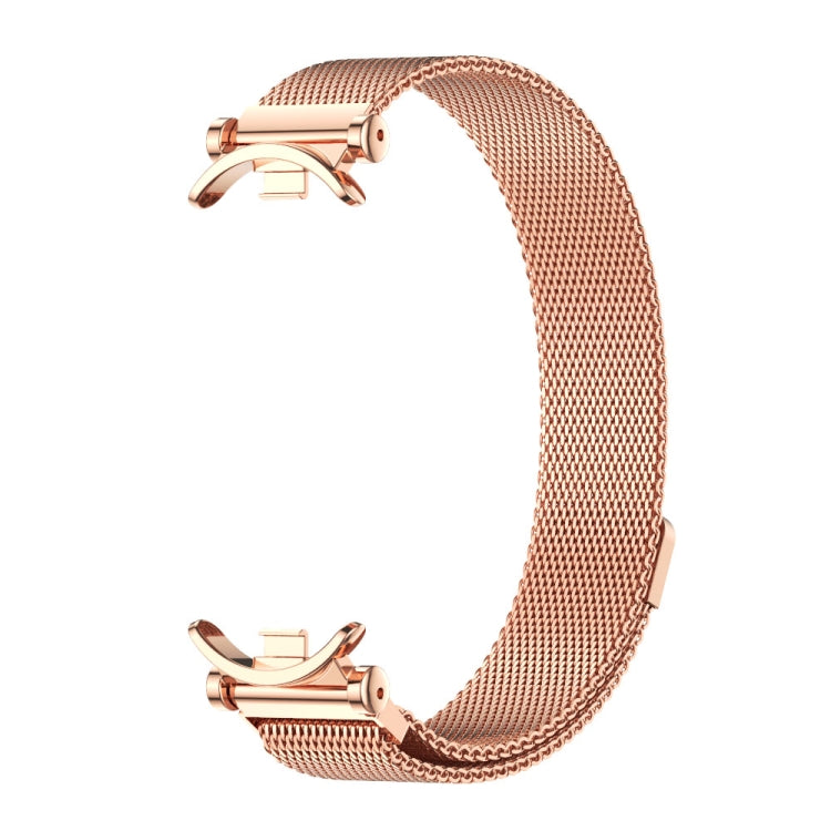 For Xiaomi Smart Band 10 / 9 / 8 Mijobs GT4 Milan Magnetic Metal Watch Band(Rose Gold) - Watch Bands by MIJOBS | Online Shopping UK | buy2fix