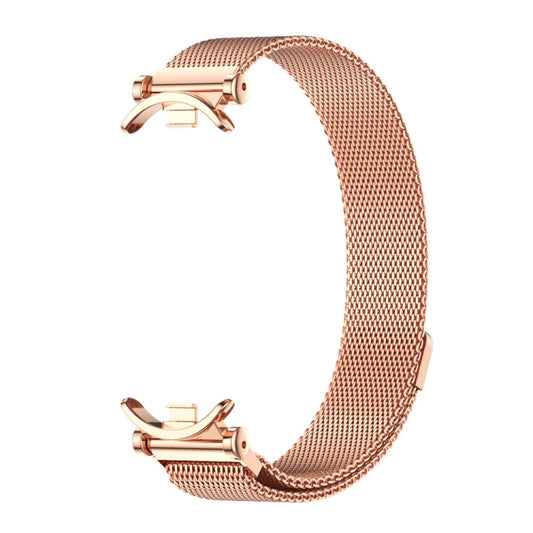 For Xiaomi Smart Band 10 / 9 / 8 Mijobs GT4 Milan Magnetic Metal Watch Band(Rose Gold) - Watch Bands by MIJOBS | Online Shopping UK | buy2fix