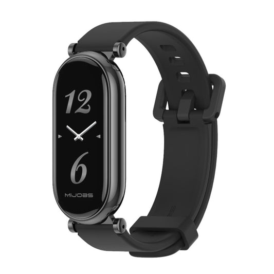 For Xiaomi Smart Band 10 / 9 / 8 Mijobs GT4 Silicone Breathable Watch Band(Black) - Watch Bands by MIJOBS | Online Shopping UK | buy2fix