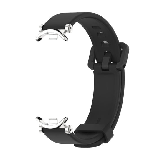 For Xiaomi Smart Band 10 / 9 / 8 Mijobs GT4 Silicone Breathable Watch Band(Black Silver) - Watch Bands by MIJOBS | Online Shopping UK | buy2fix