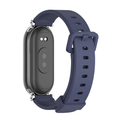 For Xiaomi Smart Band 10 / 9 / 8 Mijobs GT4 Silicone Breathable Watch Band(Midnight Blue Silver) - Watch Bands by MIJOBS | Online Shopping UK | buy2fix