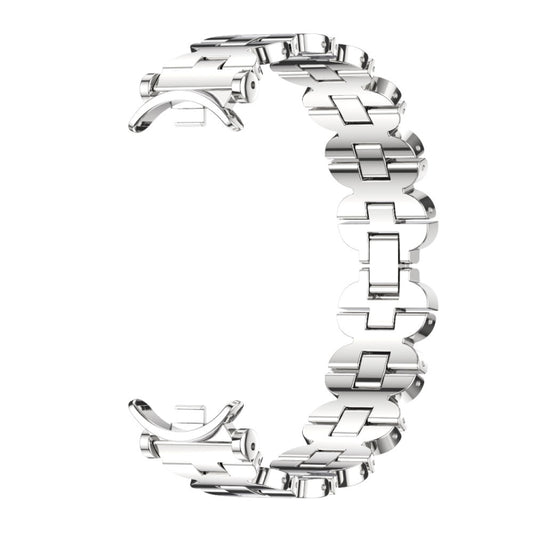 For Xiaomi Smart Band 10 / 9 / 8 Mijobs GT4 Bone Chain Metal Watch Band(Silver) - Watch Bands by MIJOBS | Online Shopping UK | buy2fix
