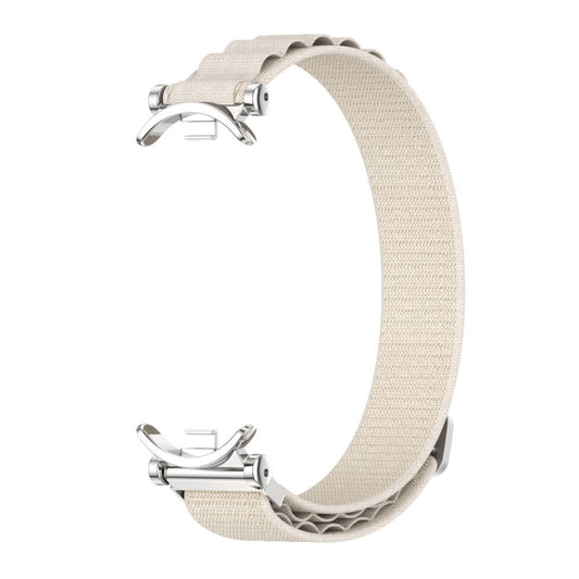 For Xiaomi Smart Band 10 / 9 / 8 Mijobs GT4 Nylon Breathable Watch Band(Grey Silver) - Watch Bands by MIJOBS | Online Shopping UK | buy2fix