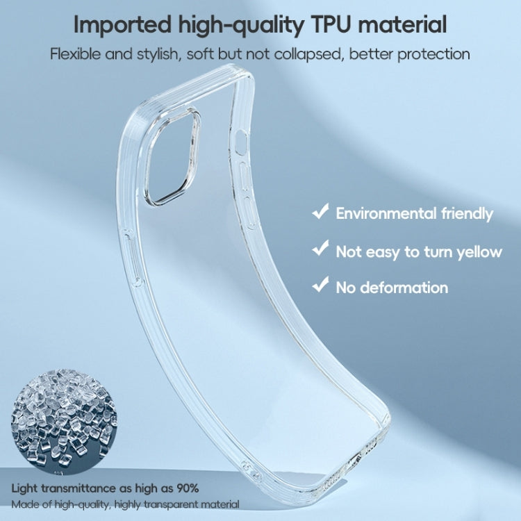 For iPhone 15 ZGA Clear TPU Shockproof Phone Case(Transparent) - iPhone 15 Cases by ZGA | Online Shopping UK | buy2fix