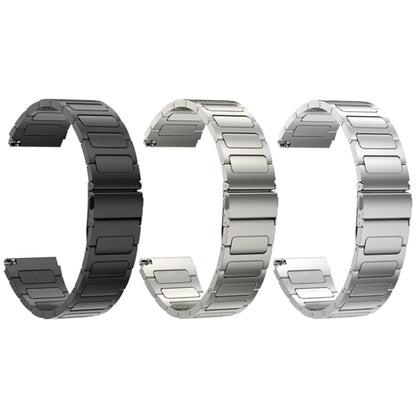 For Huawei Watch 4 / 4 Pro 22mm Flat Buckle Titanium Alloy Watch Band(Black) by buy2fix