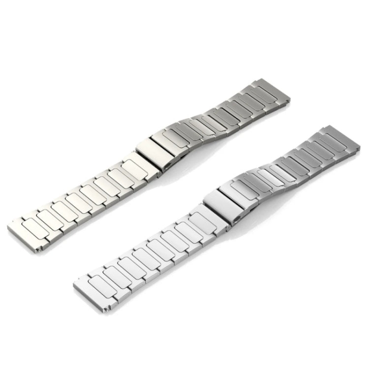 For Huawei Watch 4 / 4 Pro 22mm Flat Buckle Titanium Alloy Watch Band(Black) by buy2fix