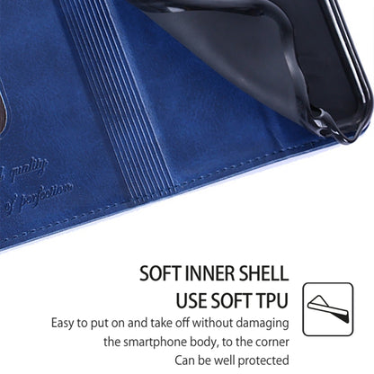 For Motorola Moto G Play 4G 2024 Cow Texture Magnetic Leather Phone Case(Blue) by buy2fix