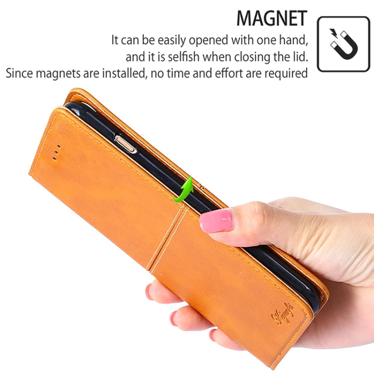 For Motorola Edge 5G 2024 Cow Texture Magnetic Leather Phone Case(Light Brown) by buy2fix