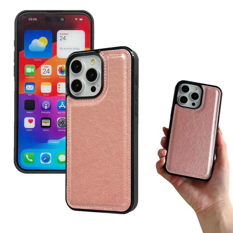 For iPhone 13 Pro Max Multifunctional 7-Cards Wallet Leather Phone Case(Rose Gold) - iPhone 13 Pro Max Cases by buy2fix | Online Shopping UK | buy2fix