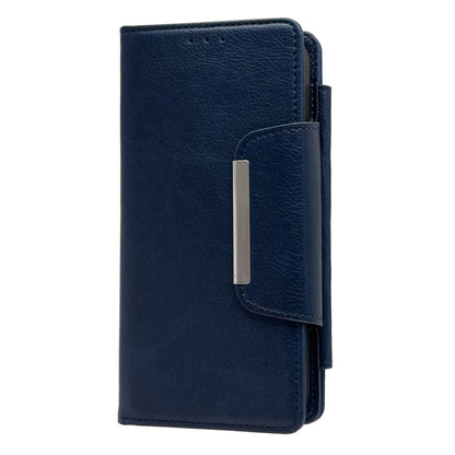 For iPhone 16 Pro Max Multifunctional 7-Cards Wallet Leather Phone Case(Royal Blue) - iPhone 16 Pro Max Cases by buy2fix | Online Shopping UK | buy2fix