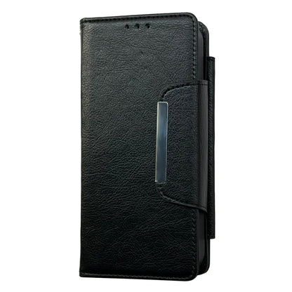 For iPhone 16 Pro Multifunctional 7-Cards Wallet Leather Phone Case(Black) by buy2fix