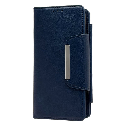 For iPhone 16 Pro Multifunctional 7-Cards Wallet Leather Phone Case(Royal Blue) by buy2fix