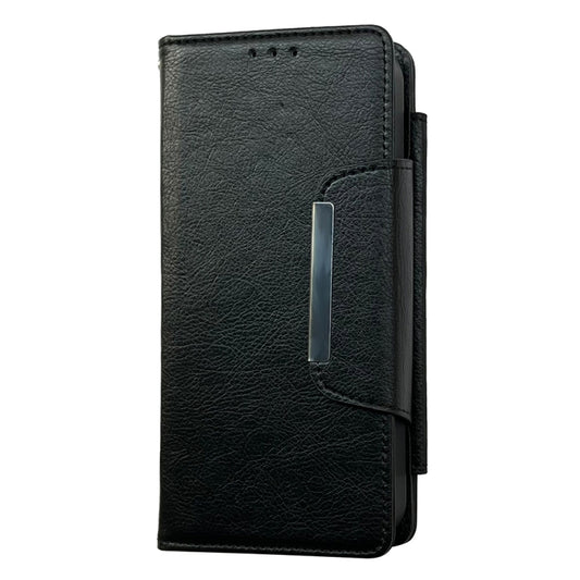For iPhone 16 Plus Multifunctional 7-Cards Wallet Leather Phone Case(Black) - iPhone 16 Plus Cases by buy2fix | Online Shopping UK | buy2fix