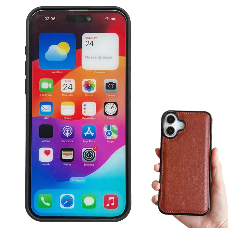 For iPhone 16 Plus Multifunctional 7-Cards Wallet Leather Phone Case(Brown) - iPhone 16 Plus Cases by buy2fix | Online Shopping UK | buy2fix