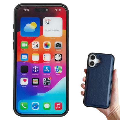 For iPhone 16 Multifunctional 7-Cards Wallet Leather Phone Case(Royal Blue) - iPhone 16 Cases by buy2fix | Online Shopping UK | buy2fix