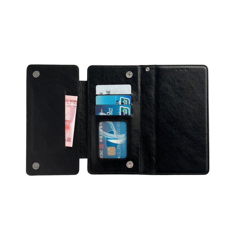 For iPhone Air Multifunctional 7-Cards Wallet Leather Phone Case(Black) - iPhone Air Cases by buy2fix | Online Shopping UK | buy2fix