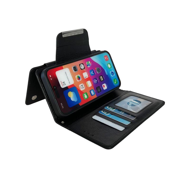 For iPhone Air Multifunctional 7-Cards Wallet Leather Phone Case(Black) - iPhone Air Cases by buy2fix | Online Shopping UK | buy2fix