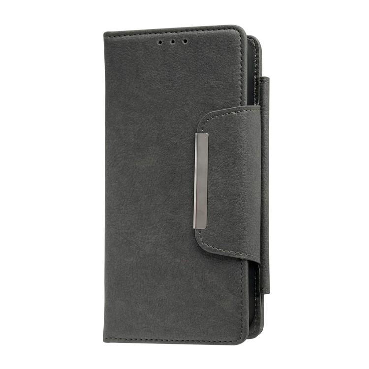 For iPhone Air Multifunctional 7-Cards Wallet Leather Phone Case(Grey) - iPhone Air Cases by buy2fix | Online Shopping UK | buy2fix