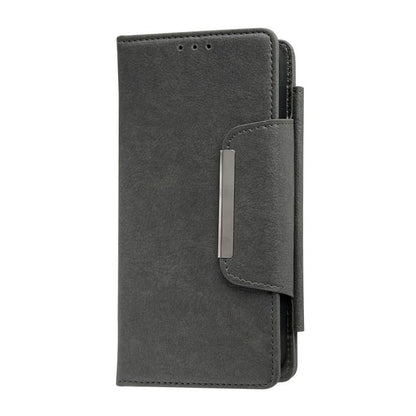 For iPhone Air Multifunctional 7-Cards Wallet Leather Phone Case(Grey) - iPhone Air Cases by buy2fix | Online Shopping UK | buy2fix