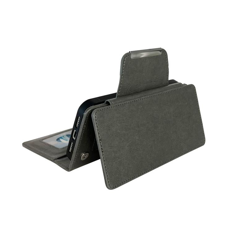 For iPhone Air Multifunctional 7-Cards Wallet Leather Phone Case(Grey) - iPhone Air Cases by buy2fix | Online Shopping UK | buy2fix