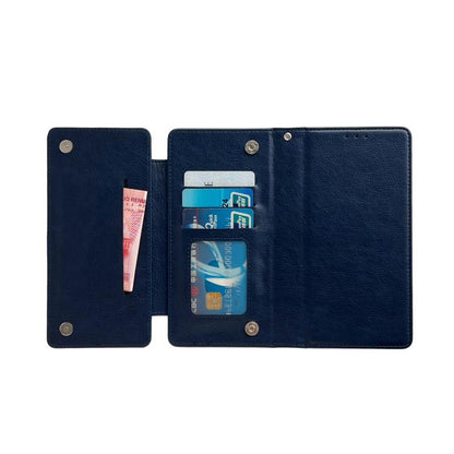 For iPhone Air Multifunctional 7-Cards Wallet Leather Phone Case(Royal Blue) - iPhone Air Cases by buy2fix | Online Shopping UK | buy2fix