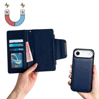 For iPhone Air Multifunctional 7-Cards Wallet Leather Phone Case(Royal Blue) - iPhone Air Cases by buy2fix | Online Shopping UK | buy2fix