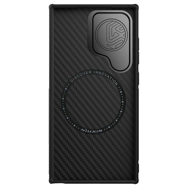 For Samsung Galaxy S24 Ultra 5G NILLKIN Aramid Fiber MagSafe Magnetic Cover Version Phone Case(Black) - Galaxy S24 Ultra 5G Cases by NILLKIN | Online Shopping UK | buy2fix
