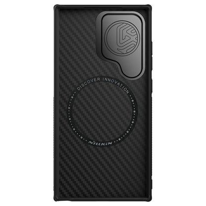 For Samsung Galaxy S24 Ultra 5G NILLKIN Aramid Fiber MagSafe Magnetic Cover Version Phone Case(Black) - Galaxy S24 Ultra 5G Cases by NILLKIN | Online Shopping UK | buy2fix