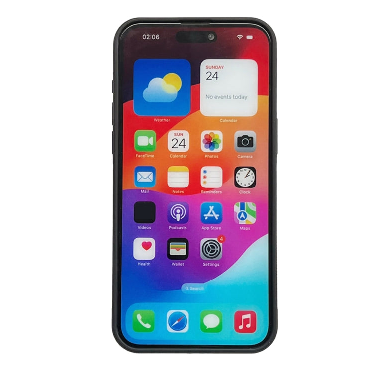 For iPhone 16 Pro Max Cowhide Texture Back Cover Phone Case(Black) by buy2fix