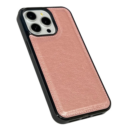 For iPhone 16 Pro Max Cowhide Texture Back Cover Phone Case(Rose Gold) by buy2fix