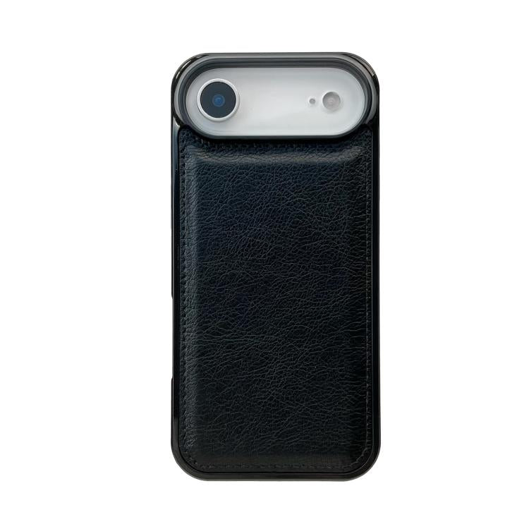 For iPhone Air Cowhide Texture Back Cover Phone Case(Black) - iPhone Air Cases by buy2fix | Online Shopping UK | buy2fix