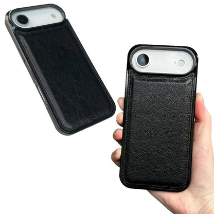 For iPhone Air Cowhide Texture Back Cover Phone Case(Black) - iPhone Air Cases by buy2fix | Online Shopping UK | buy2fix