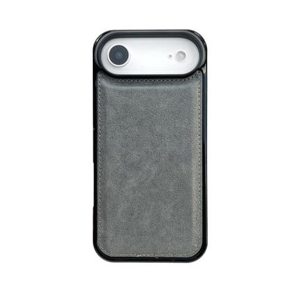 For iPhone Air Cowhide Texture Back Cover Phone Case(Grey) - iPhone Air Cases by buy2fix | Online Shopping UK | buy2fix